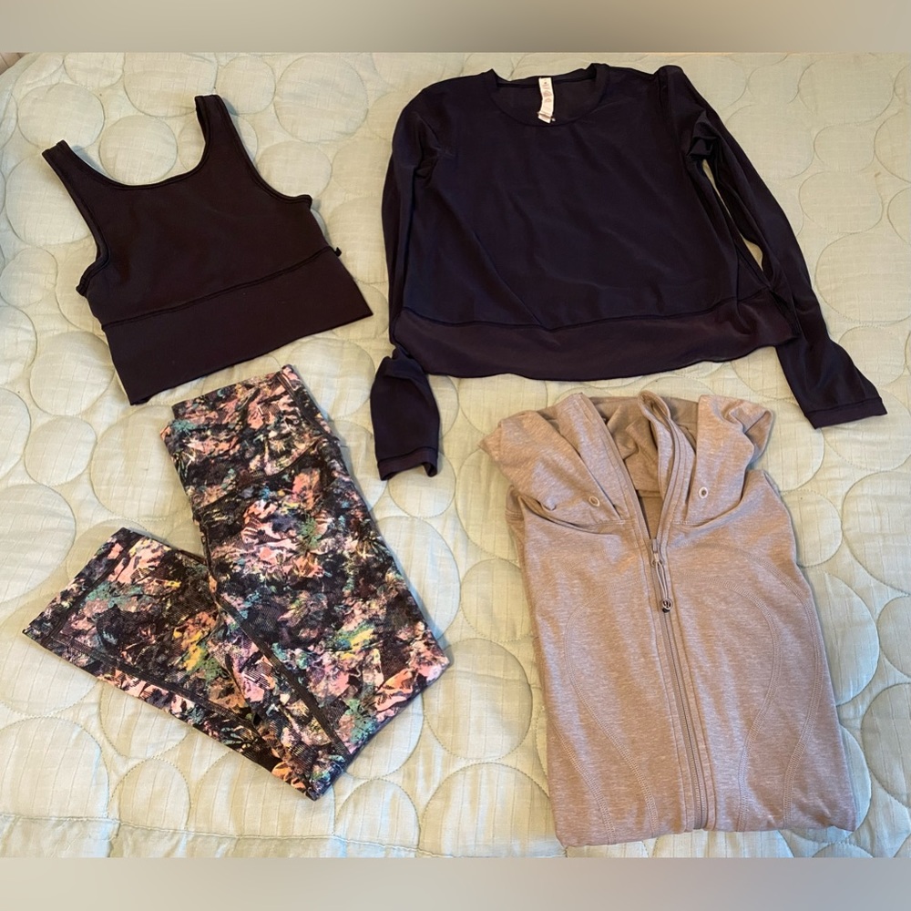 Lululemon leggings / jacket bundle size 2